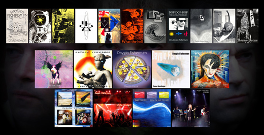 Dayglo Fishermen Album Covers 1990 - 2015