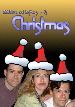 Dayglo Fishermen - Christmas Card Front Cover 2001