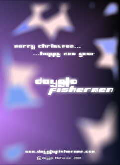 Dayglo Fishermen - Christmas Card Inside Greeting 2006