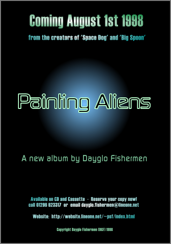 Painting Aliens pre-launch publicity