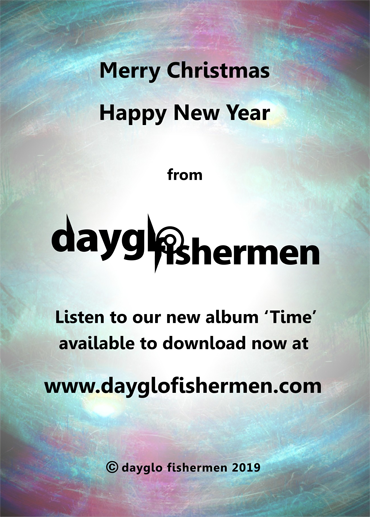 Dayglo Fishermen Christmas Card - Inside Greeting -2019