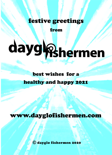 Dayglo Fishermen Christmas Card - Inside Greeting -2020